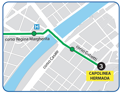 mappa linea 3 hermada