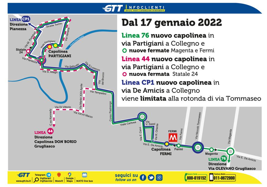 modifiche 76 44 cp1 gen 2022