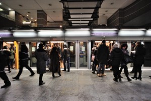 stazione metro passeggeri